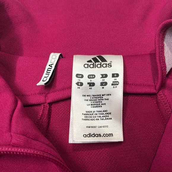 Adidas Climacool Rare Shiny Plum Zip Up Jacket Size Small - Picture 8 of 11